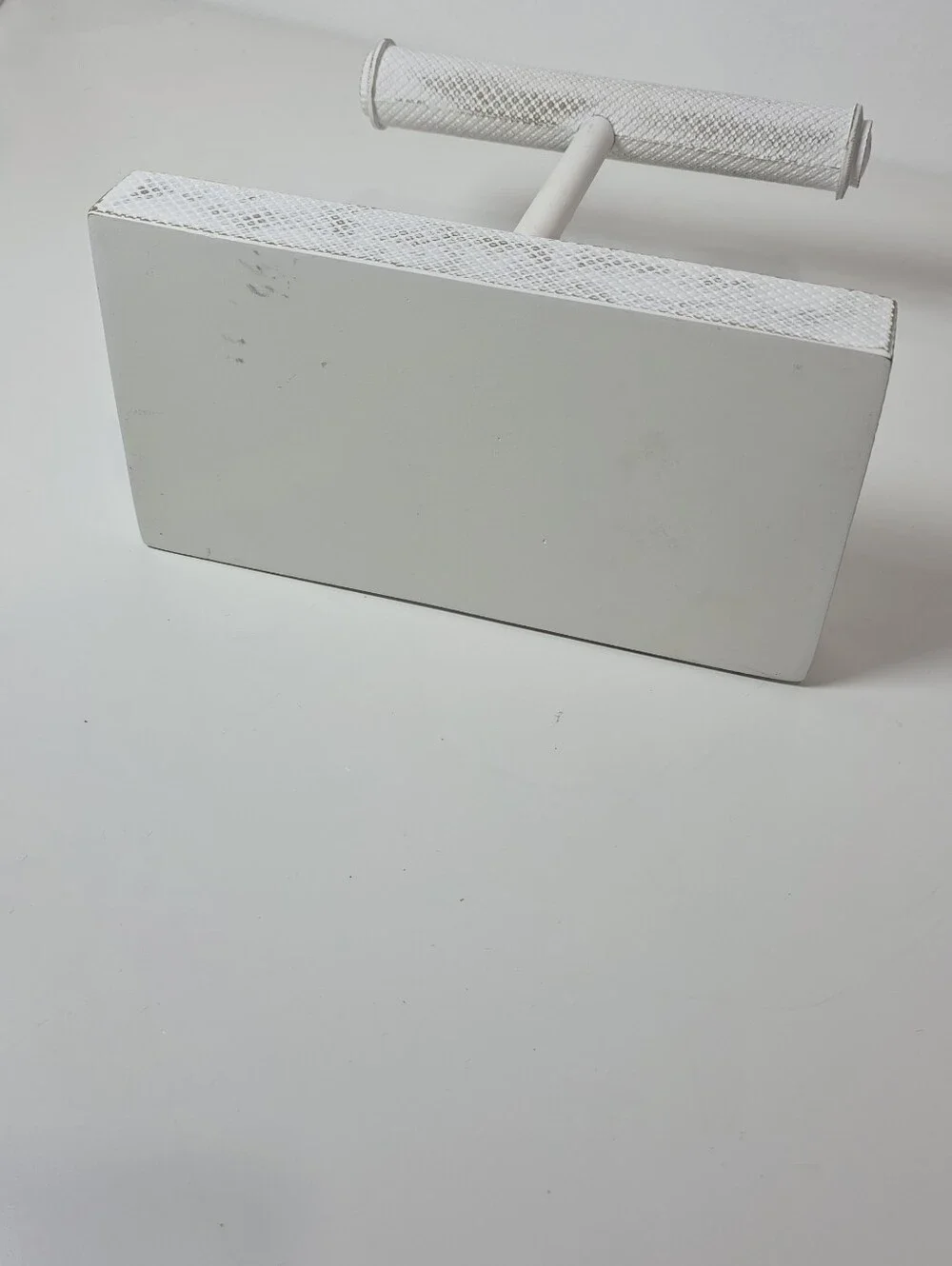 White Double-Tier Jewelry Stand with Tray